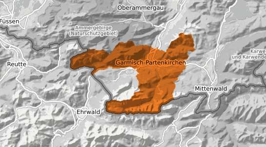 Mietspiegelkarte Garmisch Partenkirchen
